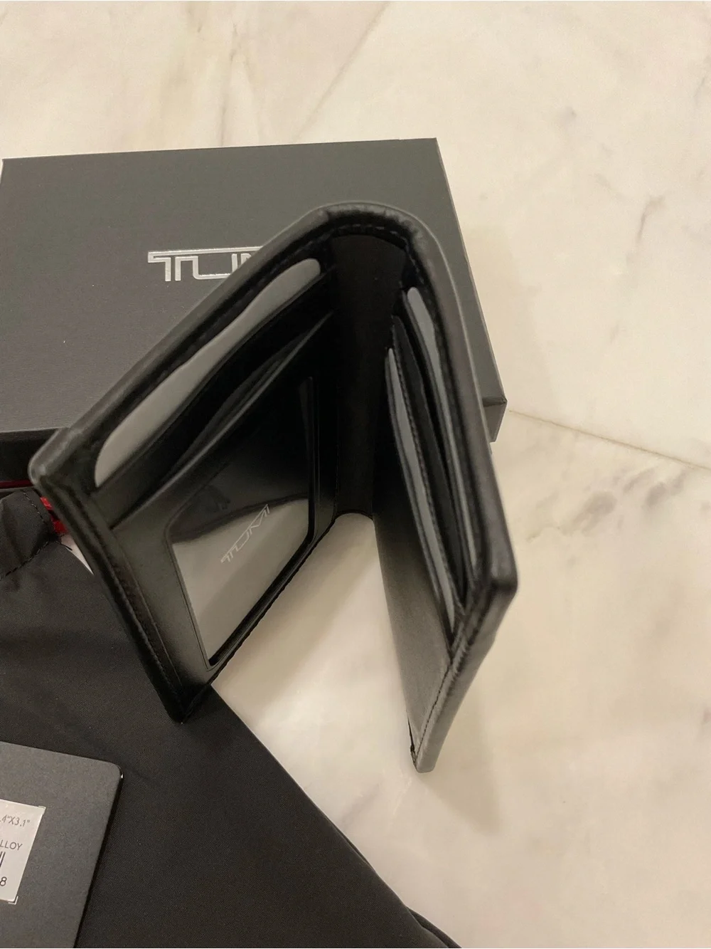 NEW Tumi ALPHA Ballistic Nylon Multi Window ID Card Case Wallet - GRAY ALLOY